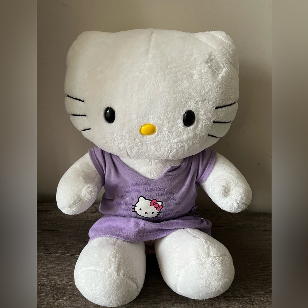 BAB Hello Kitty Plush Toy with Purple Dress